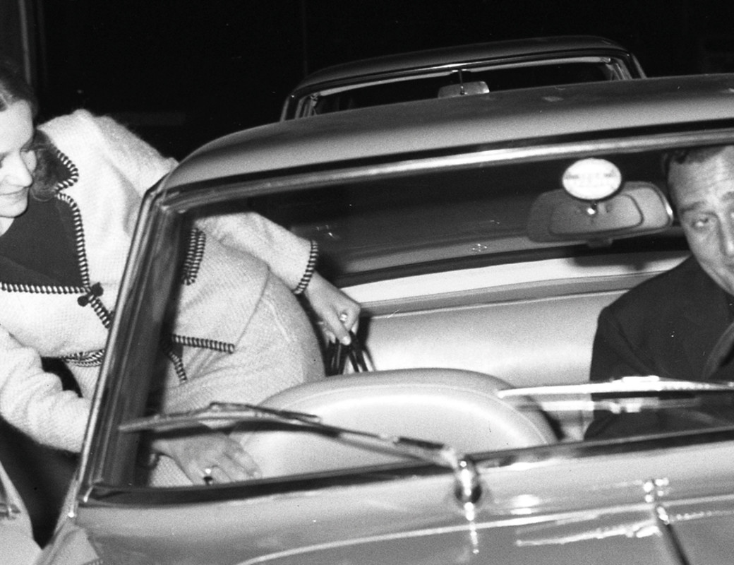 Alberto Sordi with a friend, Rome 1964
