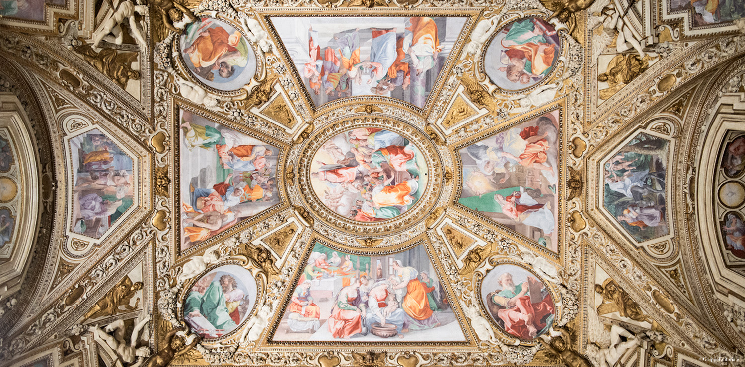 Assumption of the Virgin, Domenichino, Ceiling of Church of Santa Maria in Trastevere