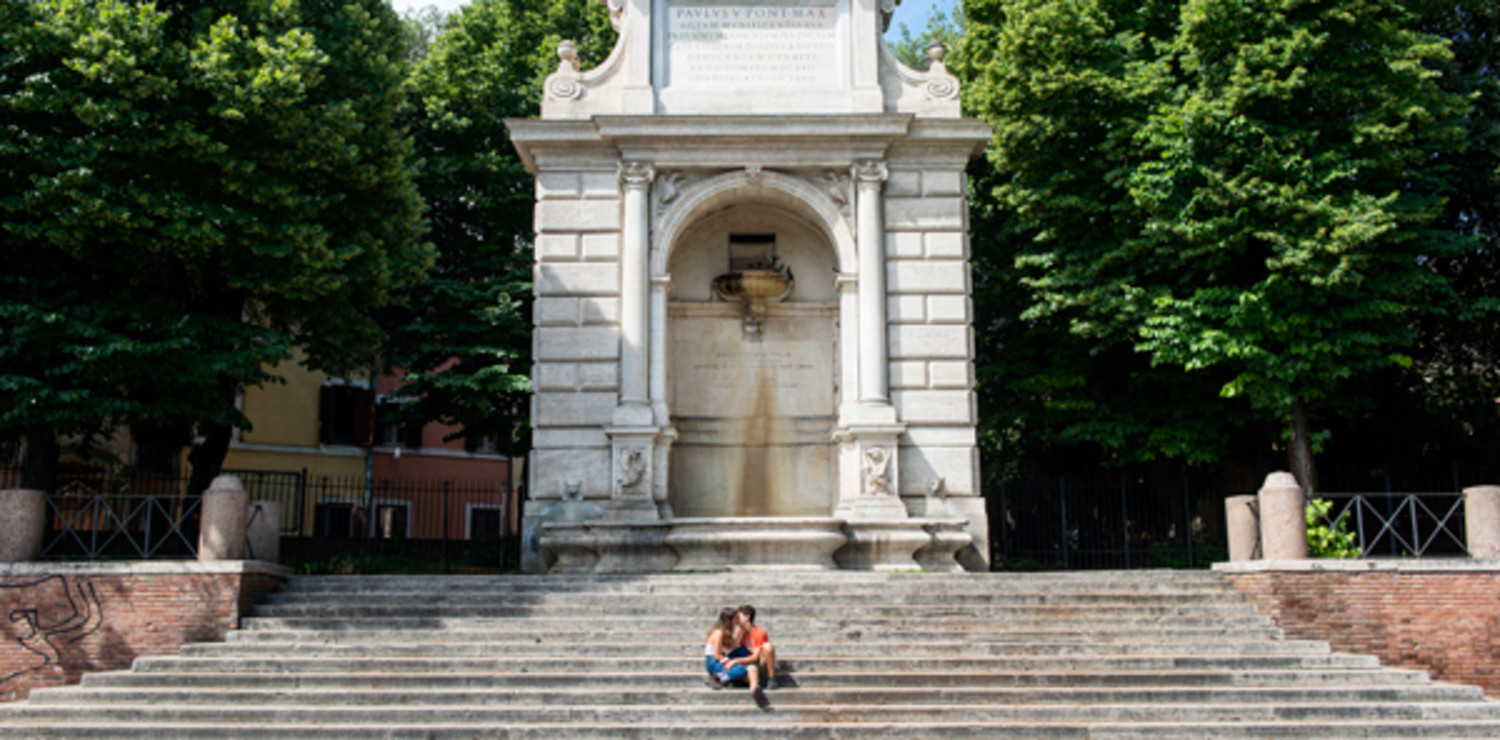 Piazza Trilussa, Trastevere, dedicated to the illustrious Roman poet 